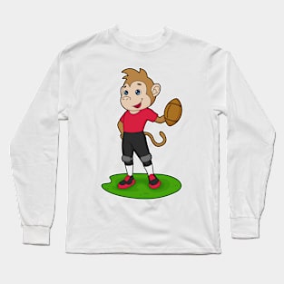 Monkey Football player Football Long Sleeve T-Shirt